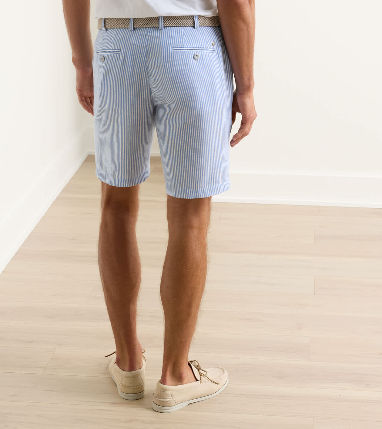 Surge Linen-Blend Stripe Performance Short Men's Shorts | Peter Millar
