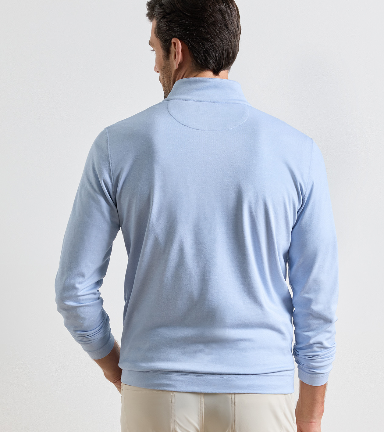 Albatross Cotton-Blend Piqué Quarter-Zip | Men's Pullovers | Peter